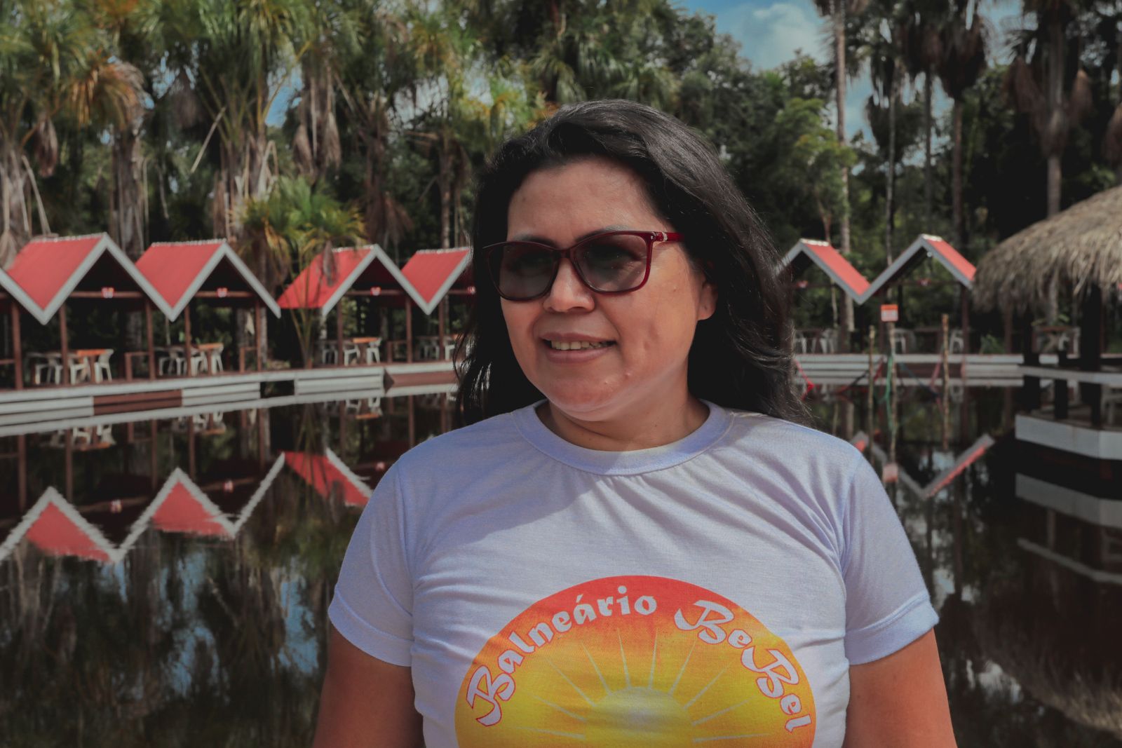 Arlete Bitencourt, sócia de um balneário em Porto Velho